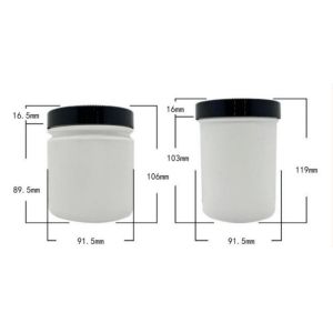 500ml PP Cosmetic Jar Customized Shampoo Jar with Srew Cap