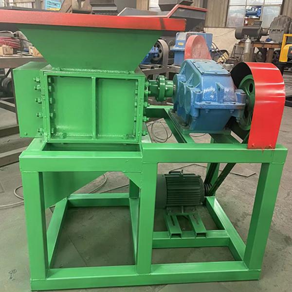 Double Shaft Design 2025 Waste Plastic Film Scrap Wood Single Power Shredder Machine