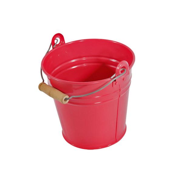 Wholesale Custom Printing Galvanized Metal Beer Holder Zinc-Plated Metal Ice Bucket with Handle