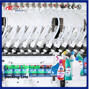 100ml-1200ml Chemical Packaging Line Servo Filling Machine