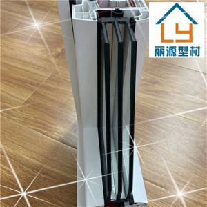 Thermal Insulation Vertical UPVC Casement Window Excellent Wind Load Resistance