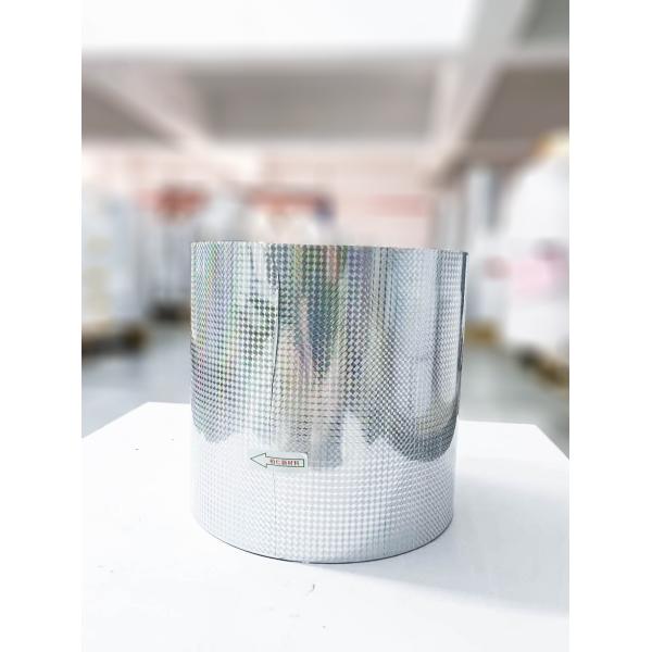 Quality Anti Scratch Holographic Adhesive Film , Extra Sticky Holographic Film Roll for sale