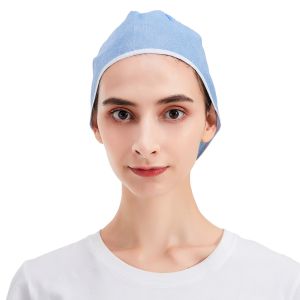 Anti Static SMS Disposable Non Woven Cap Double Elastic