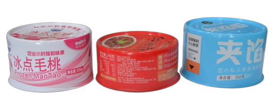 Customizing Tin Can Round 99mm Inner Diameter 280ml 350ml 400ml Food Tin Cans