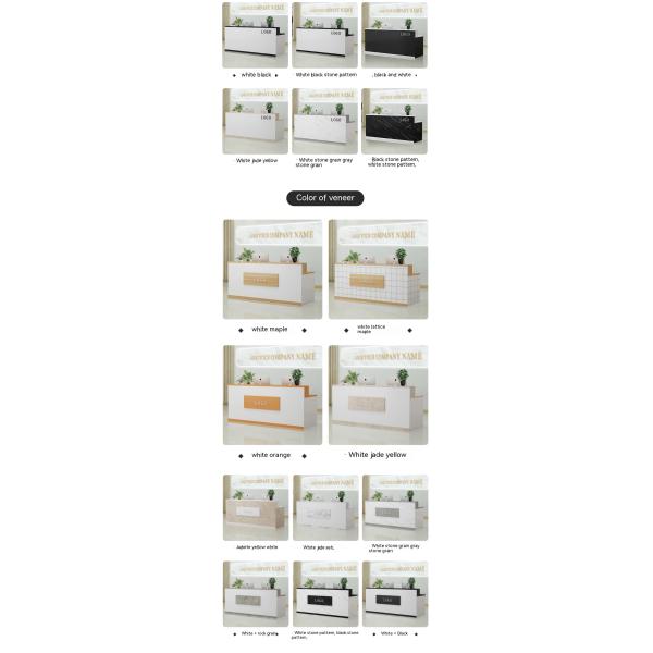 Stylistic Reception Room Table for Beauty Salon and Retail Checkout Counter