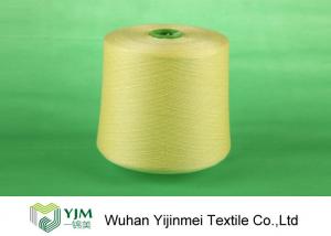 China Big Cone Colored Dyed Polyester Yarn On Dyed Plastic / Paper Tube Multi Colors wholesale