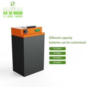 China CTS Customized 72V 30ah 35ah Lithium Ion Battery for E-Motorcycle E-Scooter, 72V 60V 40ah 50ah Lithium Battery wholesale