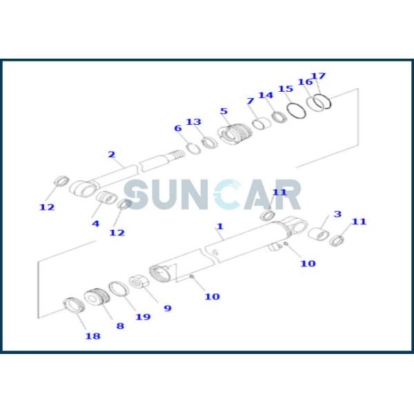 707-98-14990 7079814990 Arm Cylinder Service Kit For PC20MR-3 PC26MR-3
