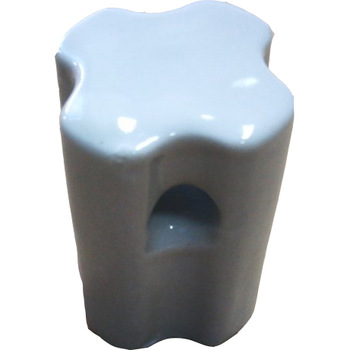 Porcelain Insulation 9mm Hole End Strainer Insulator
