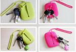 High Quality Candy Color Silicone Wallet For Keys And Card Holder Wrap On The