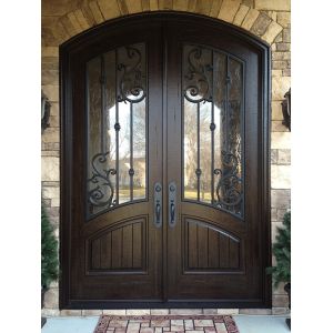 Buy cheap Arched Top Wrought Iron Double Door from wholesalers