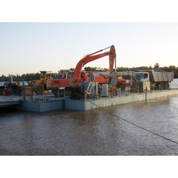 Reusable Emergency Mobile Dock Pontoon Equipment Length 6m
