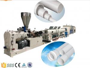 China Drainage And Electric Conduit PVC Plastic Pipe Extrusion Machine , PVC Pipe Production Line wholesale