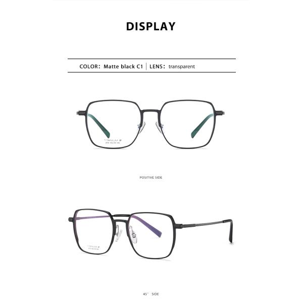 Al Mg Lightweight Glasses Frames Titanium With Non Prescription Lenses