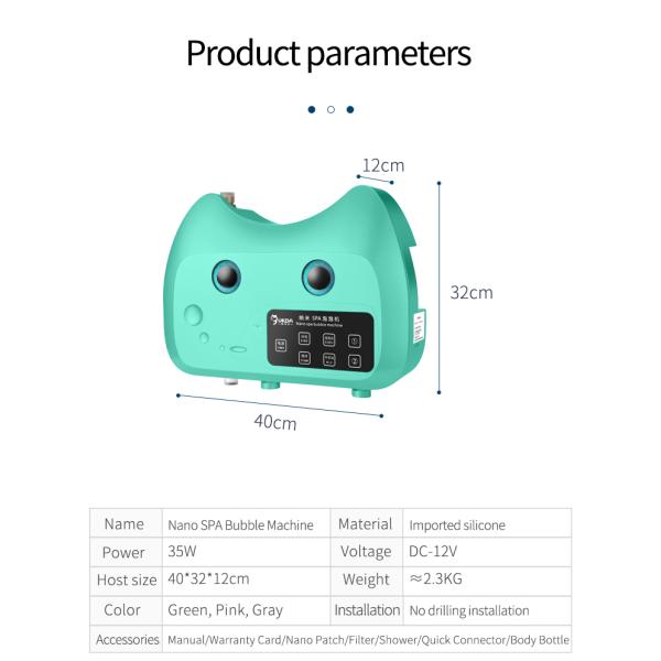 Portable Type Micro Bubble Machine For Dogs Automatically 12V