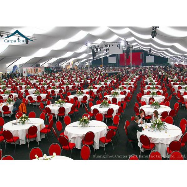 ABS Sidewall 20mx40m Event Gazebo Party Tent With Round Tables Chairs