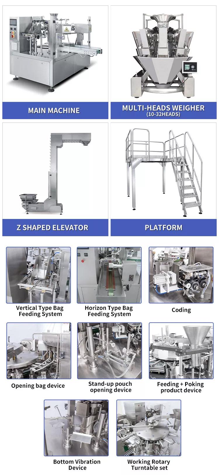 Multifunctional Tea Bag Packing Machine Rotary Bag Feeding Machine