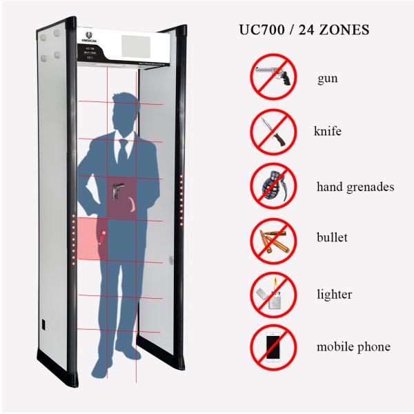 security check Walk through metal detector / Arched metal detector with high sensitivity UC700