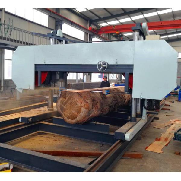 PLC Automatic Setworks Heavy Duty Sawmill Machine Wood Cutting