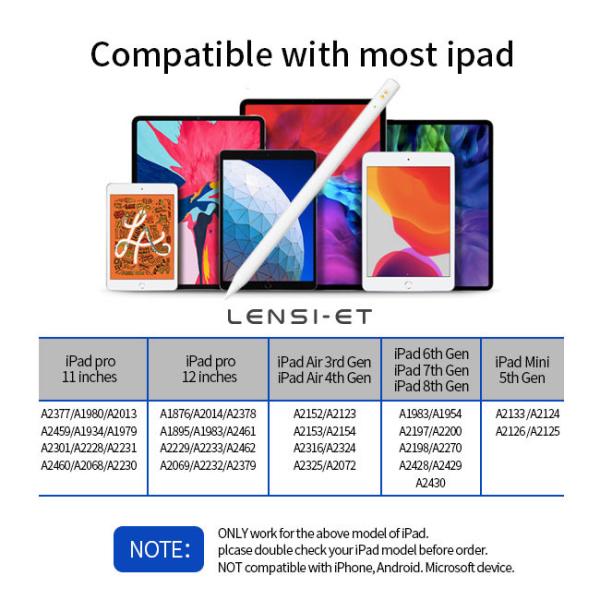 White Column Single Active Stylus Pencil Palm Rejection Universal Stylus Pen For Android