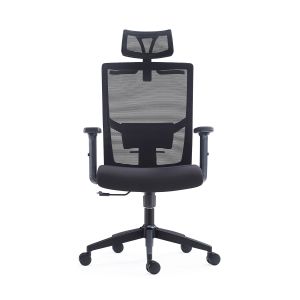 China ODM Black Ergonomic Mesh Swivel Office Chair With Coat Hanger wholesale