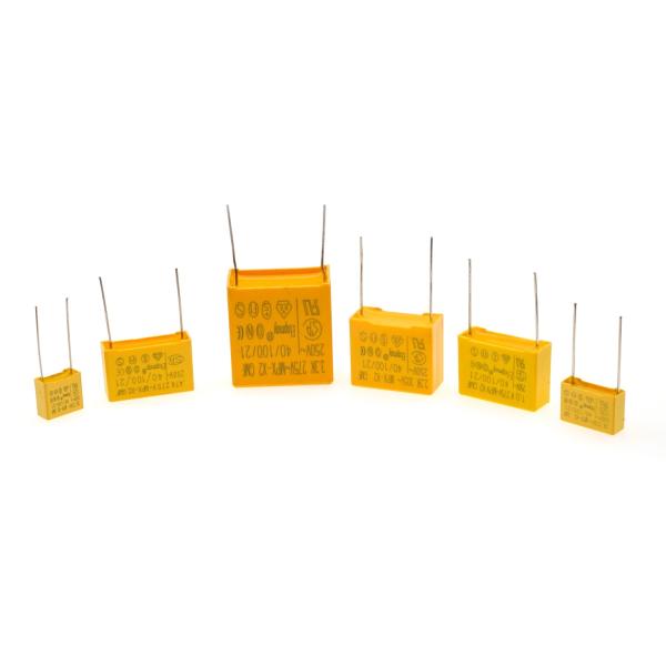 China 275VAC Polypropylene 100nF Film Capacitor X2 For Power Supply EMI Suppression on sale