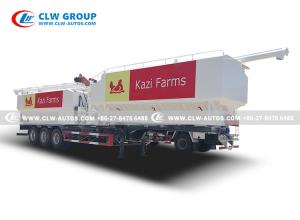 China 10tons Bulk Feed Truck Body Poultry Farm Chicken Duck Pig Feed Transport wholesale