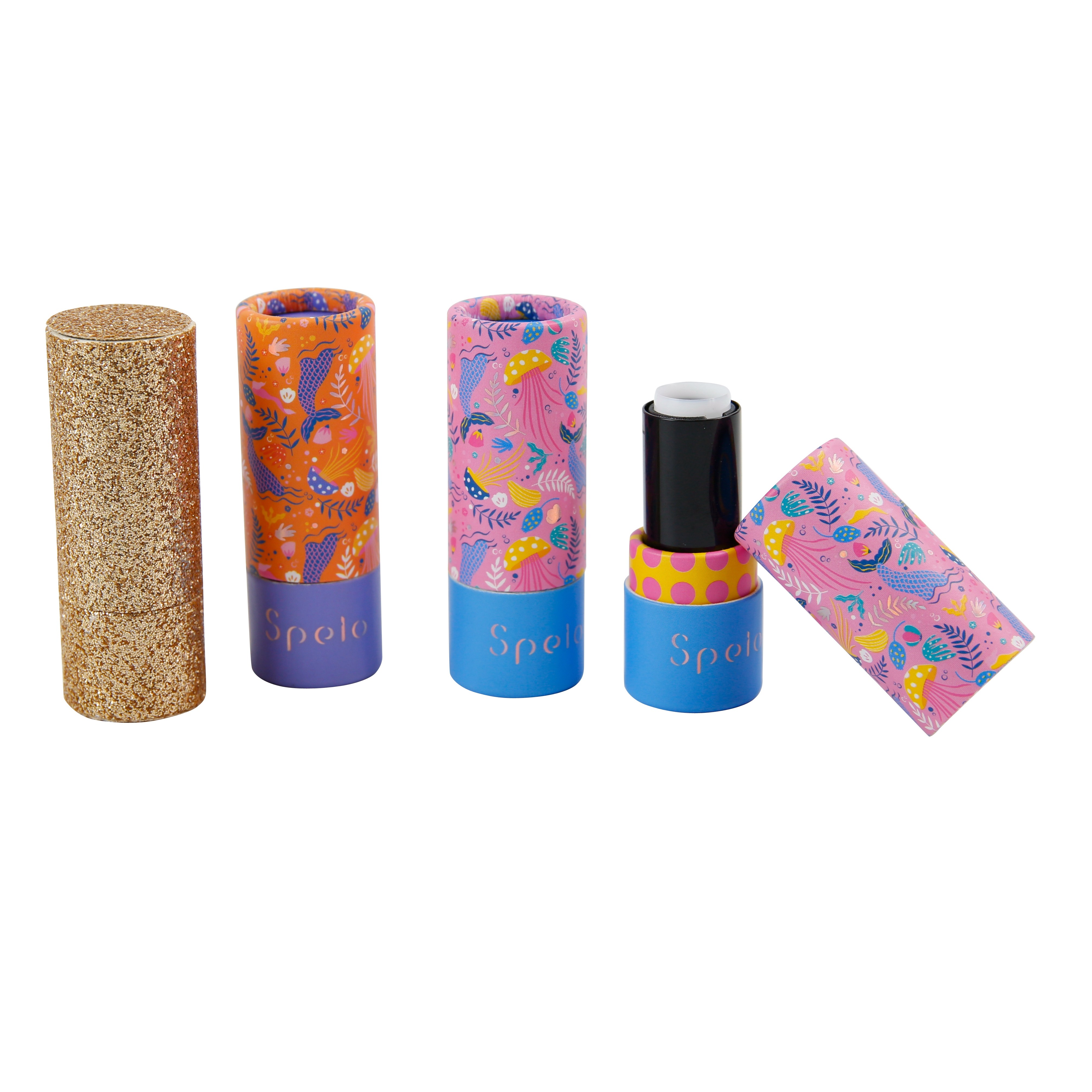 China Rolled Top Reusable Lipstick Tube Mini Customized Lipstick Containers wholesale
