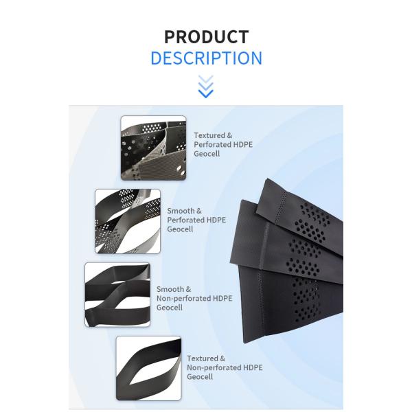 Road Stabilization HDPE Erosion Control Geocell Gravel Paving Geocell ASTM Standard
