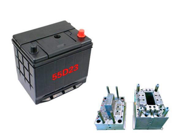 Quality 55D23 Plastic Injection Car Battery Mold , High Hardnes Injection Molding for sale