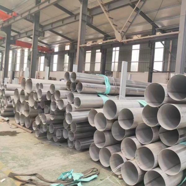 ASTM A312 304 Stainless Steel Welded Pipe / ERW SS Pipe DN10 - DN500 in 6m Length