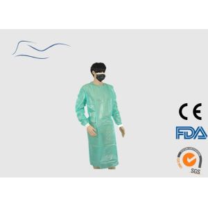 China Liquid Resistance Disposable Isolation Gowns With Knitted Cuffs 115 * 137CM wholesale