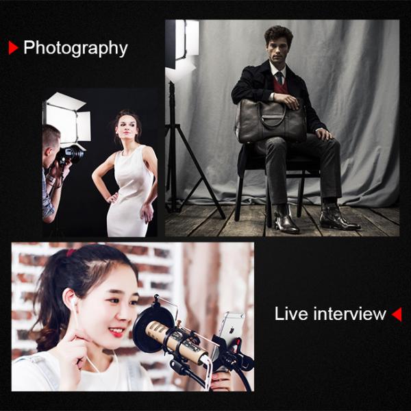 60 Degree Vlogging Lighting Kit LCD 95ra Video Photography Equipment With Tripod Stand
