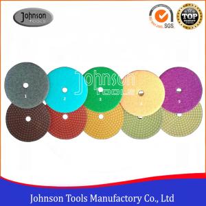China 100 mm Diamond Polishing Pads 5 steps wet polishing pad for stone wholesale