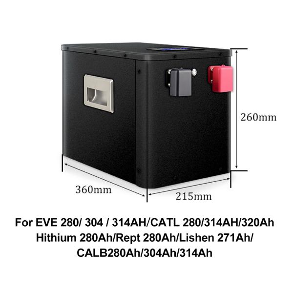 12V EVE 304ah LiFePO4 4S 12.8V DIY Battery Kits JK 200A BMS LCD For Caravan motor home AC
