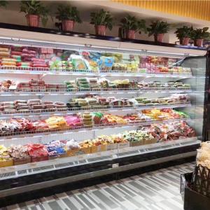 China R404a Open Front Display Fridge For Vegetable Dairy And Beverage wholesale