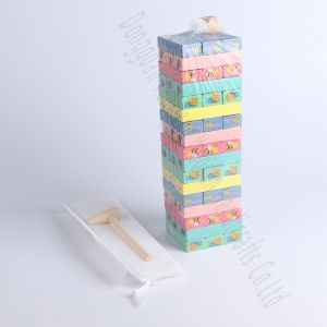 China Educational Wooden Building Blocks Set 54 Pieces Montessori Toy wholesale