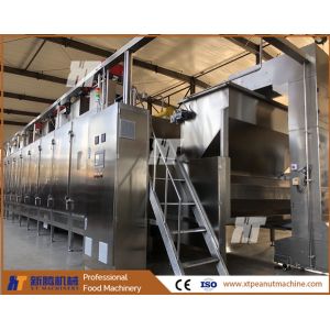 Food Grade SUS304 Nuts Roaster Machine Continuous Commercial Peanut Roasting