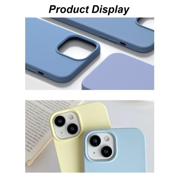 Camera Protection Liquid Silicone Phone Case Shockproof For IPhone 15 16 Pro Max