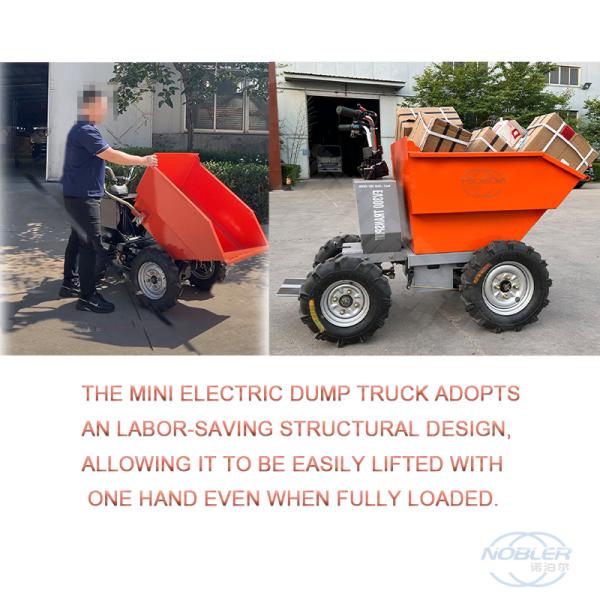Efficient Four Tire Versatile Mini Electric Dump Truck