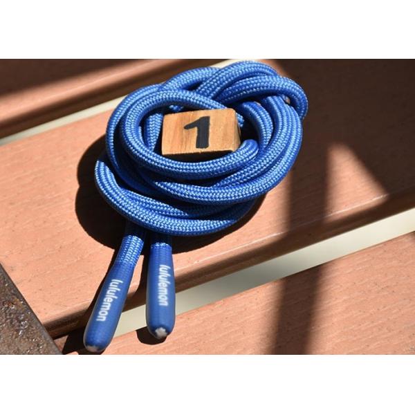 Transparent Silicone Tips Polyester Braided Rope Logo Printed