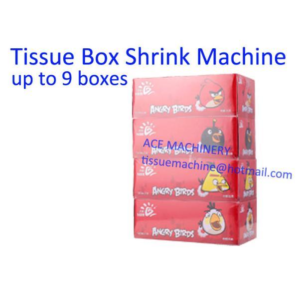 Sealing Shrinking 9 Boxes Tissue Paper Packing Machine