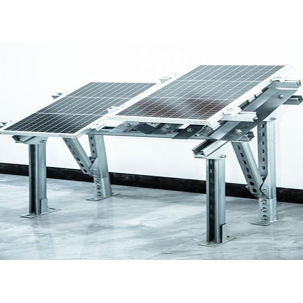 Adjust Solar Pv Mounting System Flat Roof Solar Pv Brackets Anodized Surface Treatment