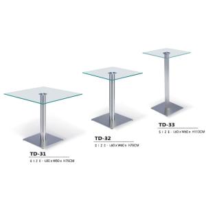 China Modern bar square glass coffee table furniture on sale