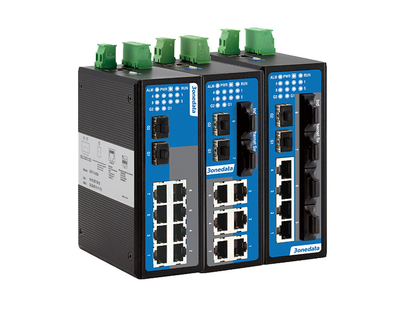 DIN-Rail Mounting or Wall Mounting 10-port 100M/Gigabit Layer 2 Managed