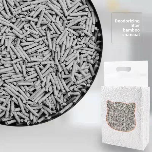 Pet Supplies Fabricado En China Pet Products 1.5mm Biodegradable Cat Litter Sands Activated Carbon Tofu Cat Litter