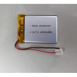China Custom 3.7v 450mah LiPo Battery Lithium Polymer 403040 Battery wholesale