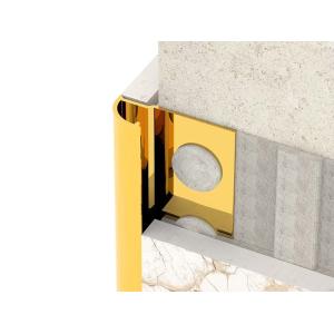 Buy cheap TUV Stainless Steel Tile Trim Brushed Round Closing Metal Strip from wholesalers