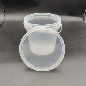 China Compression Resistance Transparent Plastic Bucket Clear Plastic Beach Bucket With Plastic Handle on sale