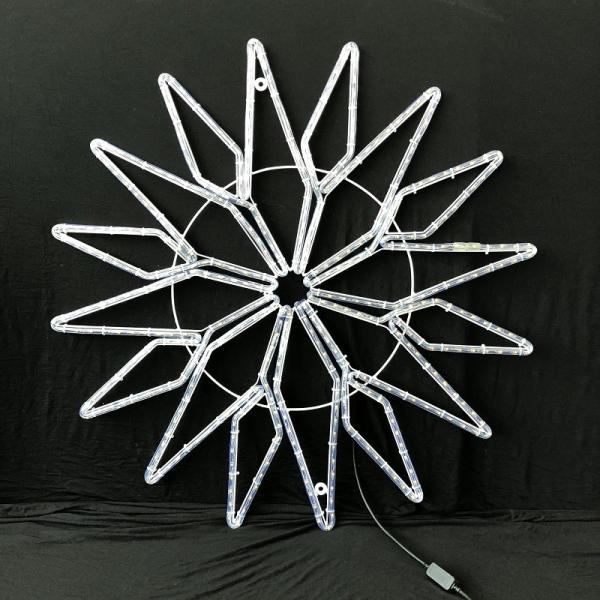 110V/220V LED rope light star motif light IP55 for Christmas show wedding use shopping mall commercial decorating lights